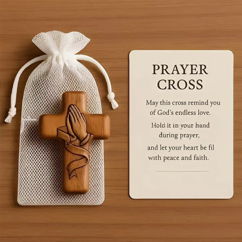 Christianartworkshop Classic Pocket Prayer Cross Gift Ensemble: A Cherished Symbol of Peace - image 0
