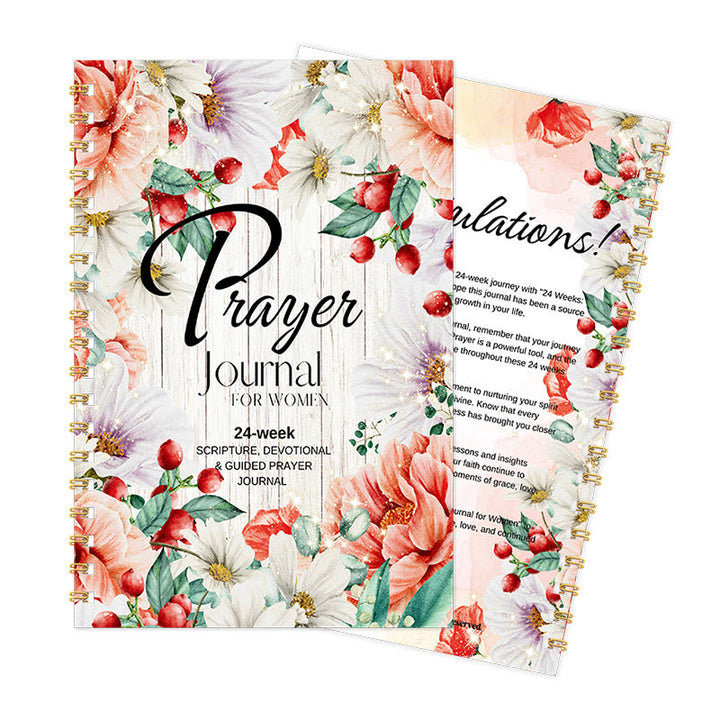 Christianartworkshop Classic Floral Prayer Journal: A Tool for 24 - Week Spiritual Nourishment - image 1