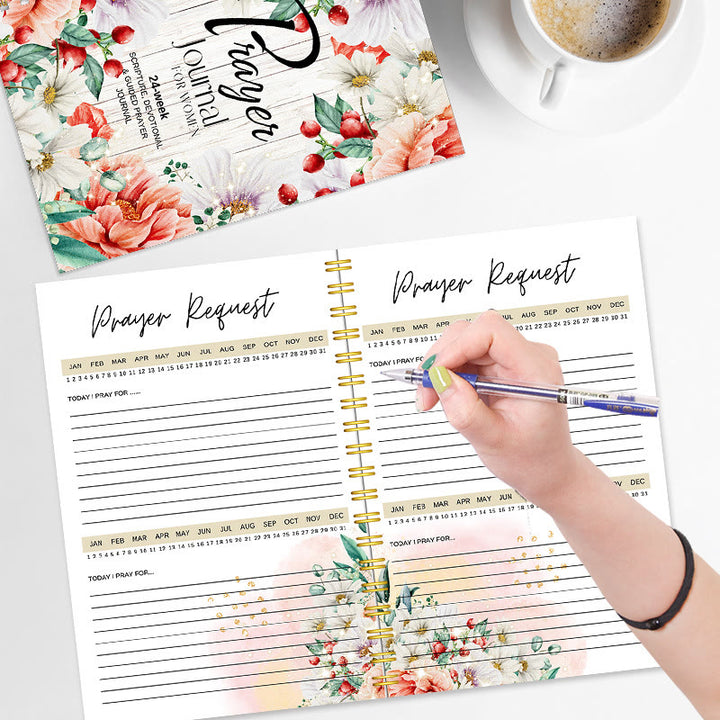 Christianartworkshop Classic Floral Prayer Journal: A Tool for 24 - Week Spiritual Nourishment - image 6