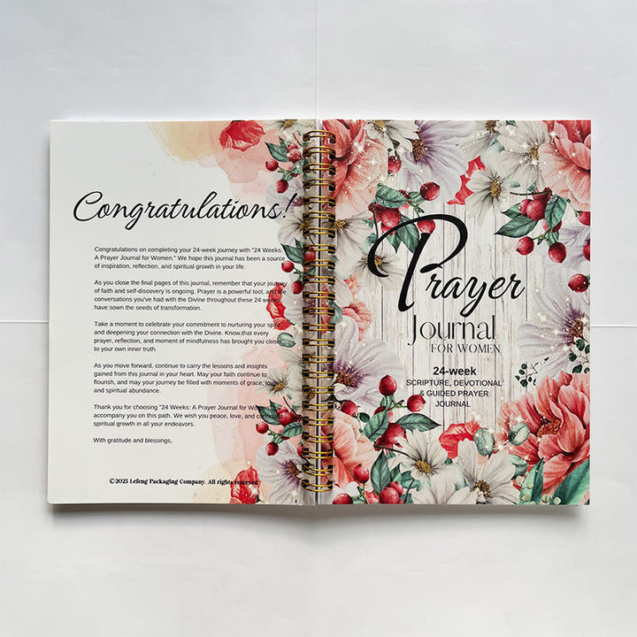 Christianartworkshop Classic Floral Prayer Journal: A Tool for 24 - Week Spiritual Nourishment - image 9