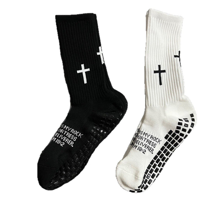 Christianartworkshop Biblical Quote Grip Soccer Unisex Socks: Walk Daily in Divine Guidance - image 8