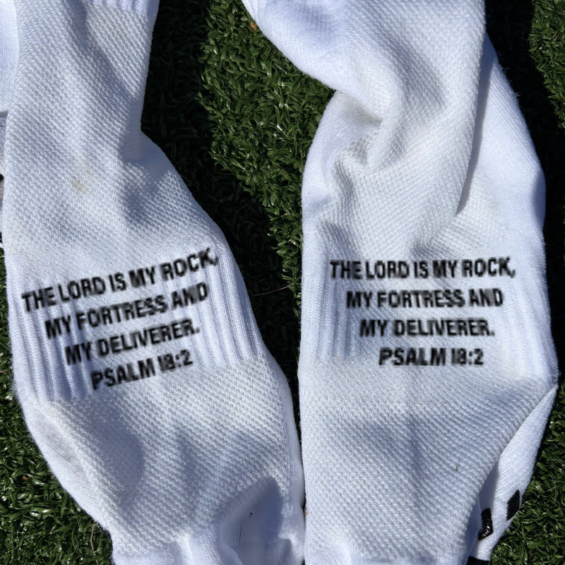 Christianartworkshop Biblical Quote Grip Soccer Unisex Socks: Walk Daily in Divine Guidance - image 5