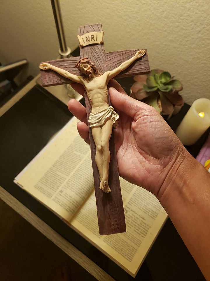 Christianartworkshop INRI - Inscribed Resin Crucifix: A Profound Emblem of Reverence - image 1