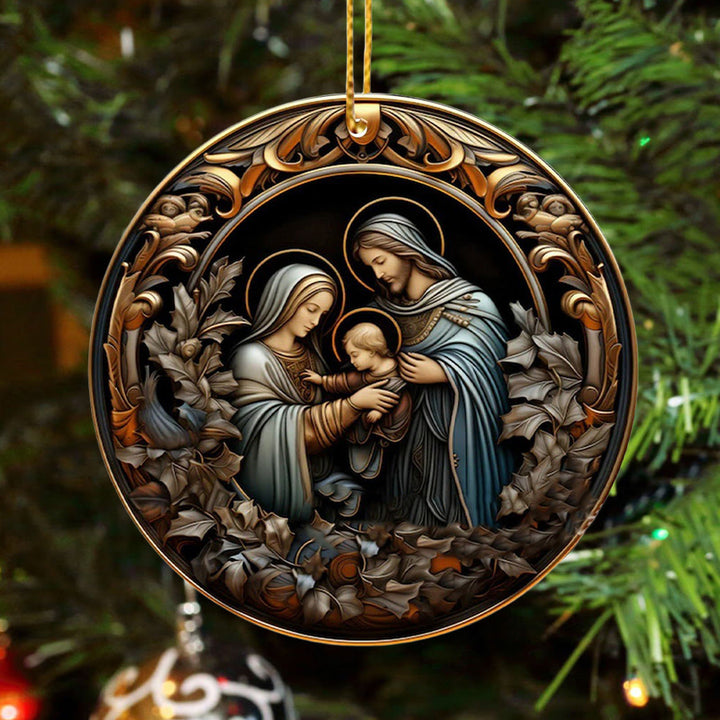 Christianartworkshop Nativity Christmas Blessing Hanging Ornaments B - image 3