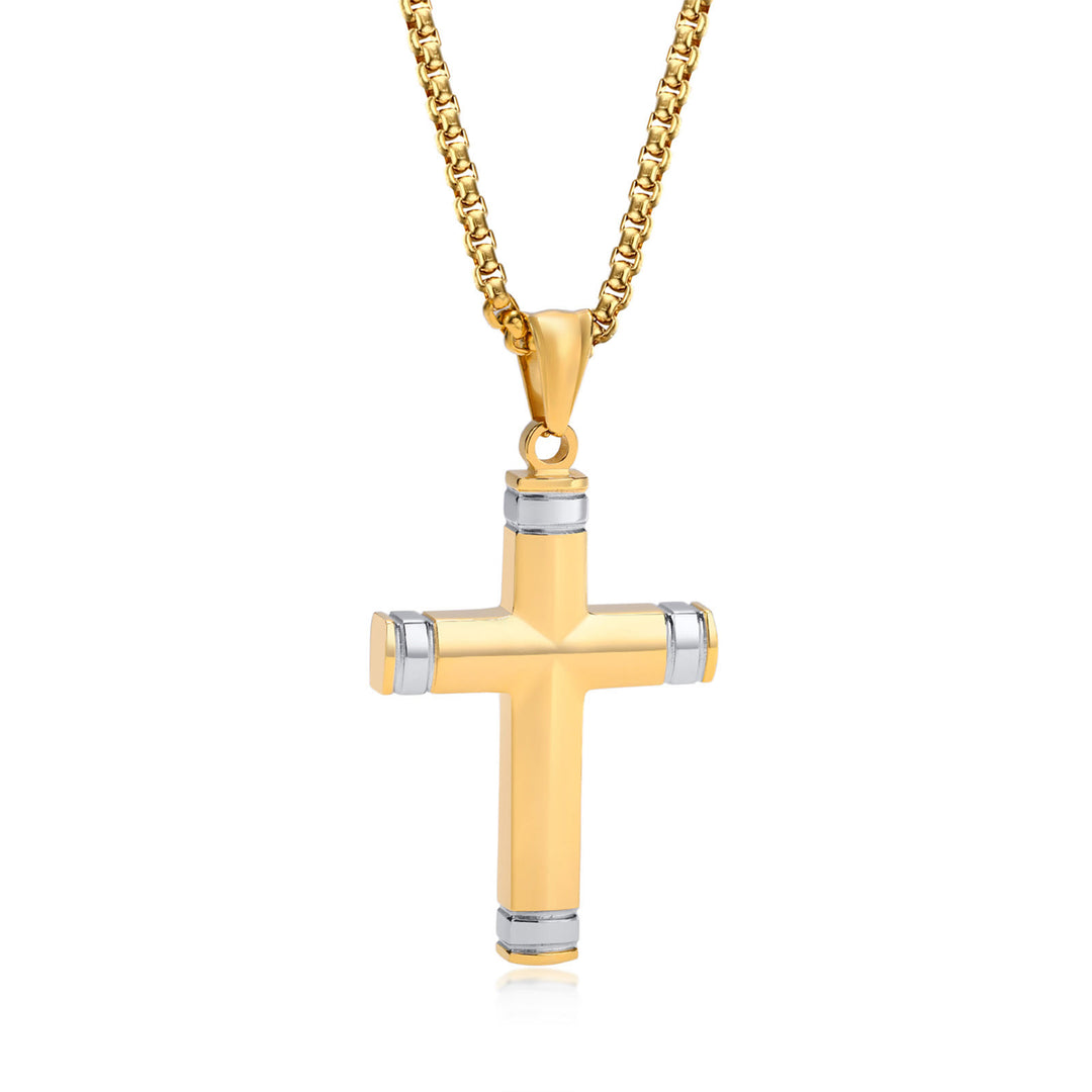 Christianartworkshop Multi - Color Cross Necklace with Scripture: Personalized Faith Wear - Golden Cross - image 7