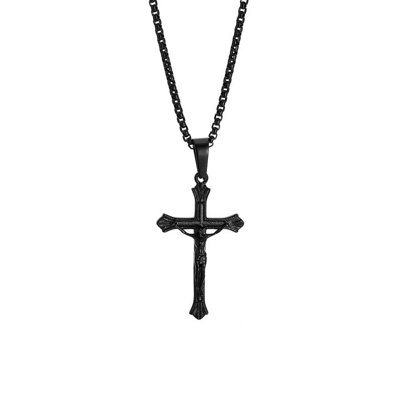 Christianartworkshop Tri - Color Jesus Crucifix Necklace: A Fusion of Faith and Stylish Hues - image 7