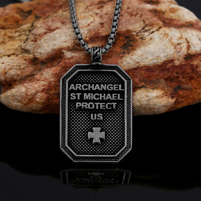 Christianartworkshop Classic Style St. Michael the Archangel Protection Stainless Steel Pendant Necklace - image 20