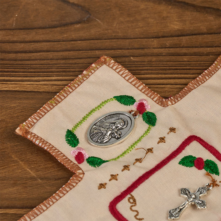 Christianartworkshop Classic Style Handcrafted Pocket Shrine with a Cross Inside - image 5