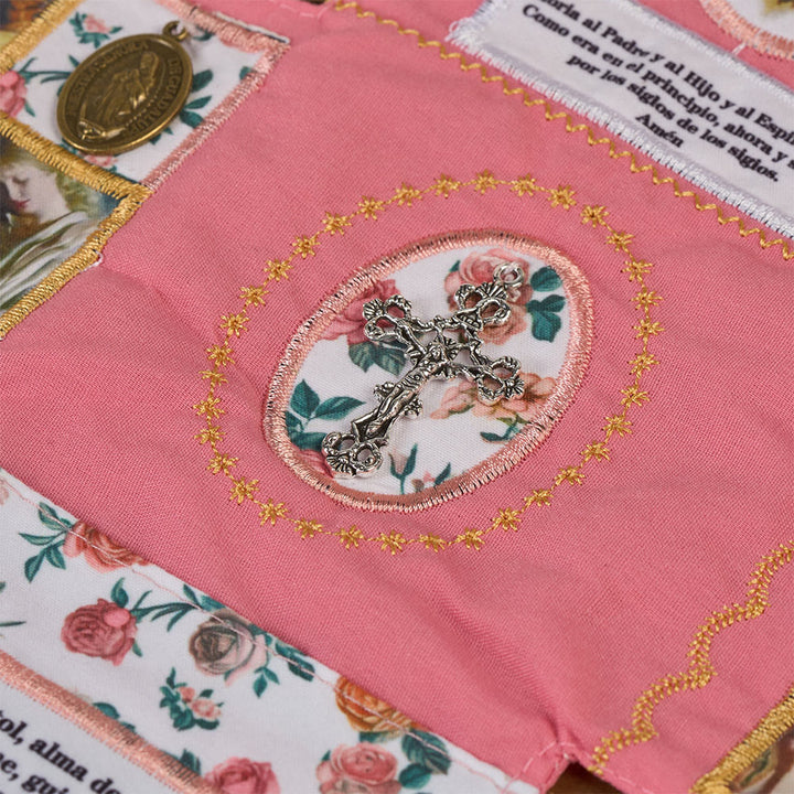 Christianartworkshop Handmade Embroidered Fabric Cross with Charms: A Rare Fusion of Craftsmanship and Faith - image 18