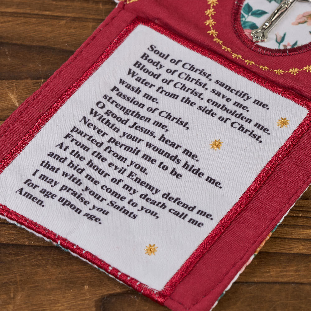 Christianartworkshop 4-Color Embroidered Fabric Pocket Shrine with Silver Cross Included Inside - image 16