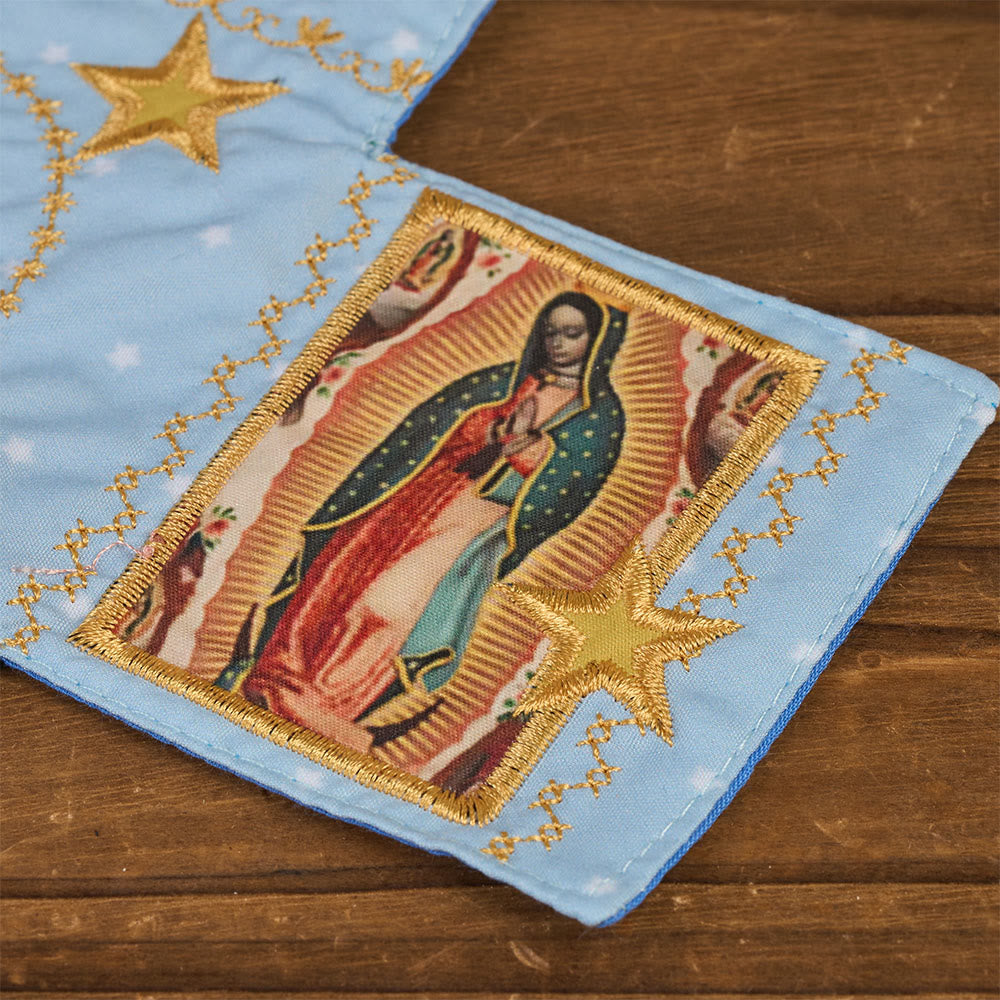 Christianartworkshop Handmade Embroidered Fabric Cross with Charms: A Rare Fusion of Craftsmanship and Faith - image 28