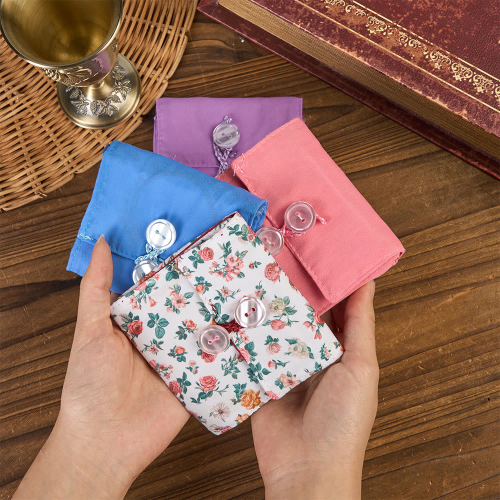 Christianartworkshop 4-Color Embroidered Fabric Pocket Shrine with Silver Cross Included Inside - image 2