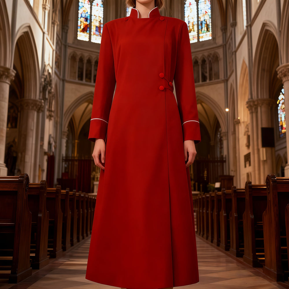 Christianartworkshop Formal Church Clergy Robe: 5 Colors in Long Robe Design - image 1