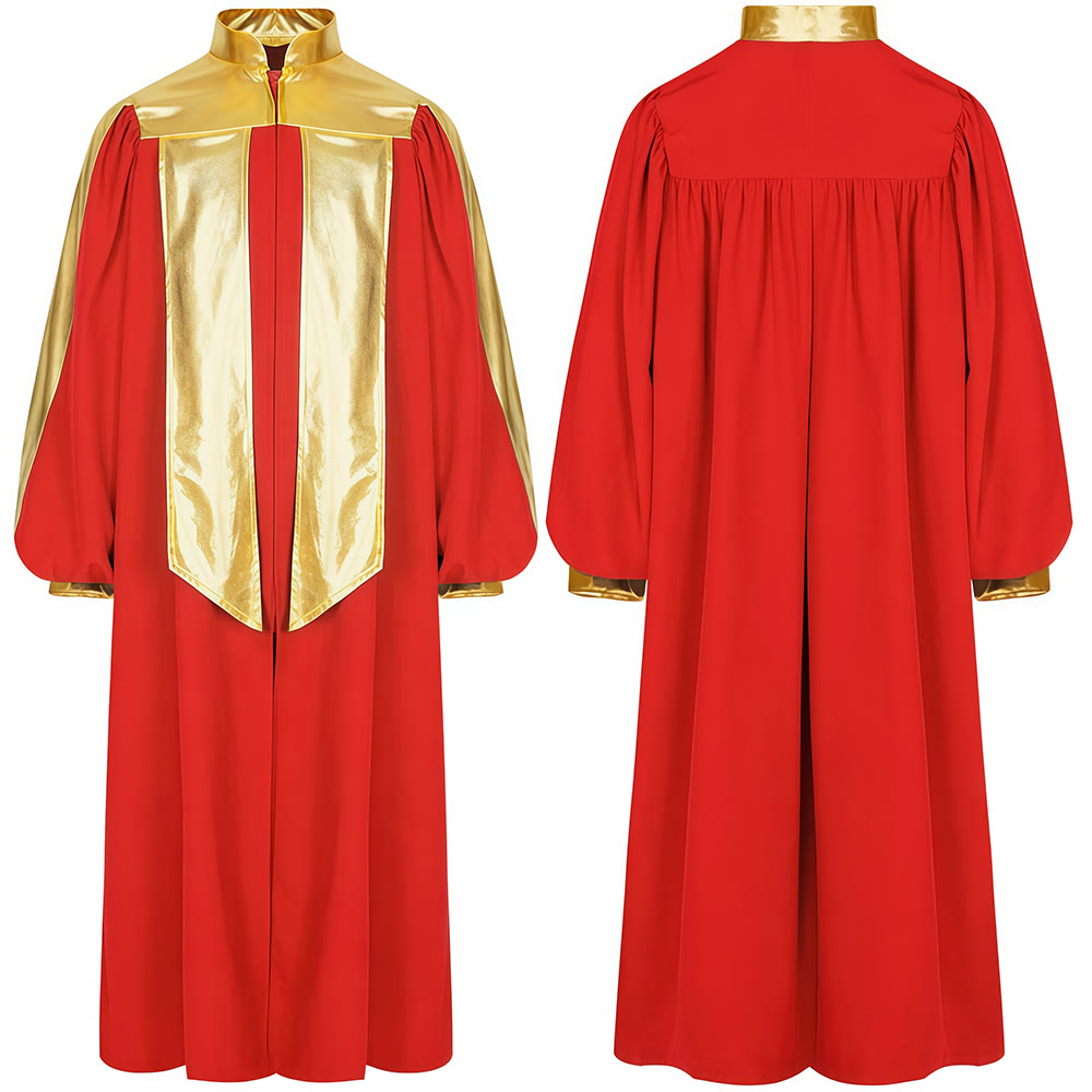 Bell Ringing Robe Christianartworkshop Golden-Embellished Clergy Robe in 7 Liturgical ...