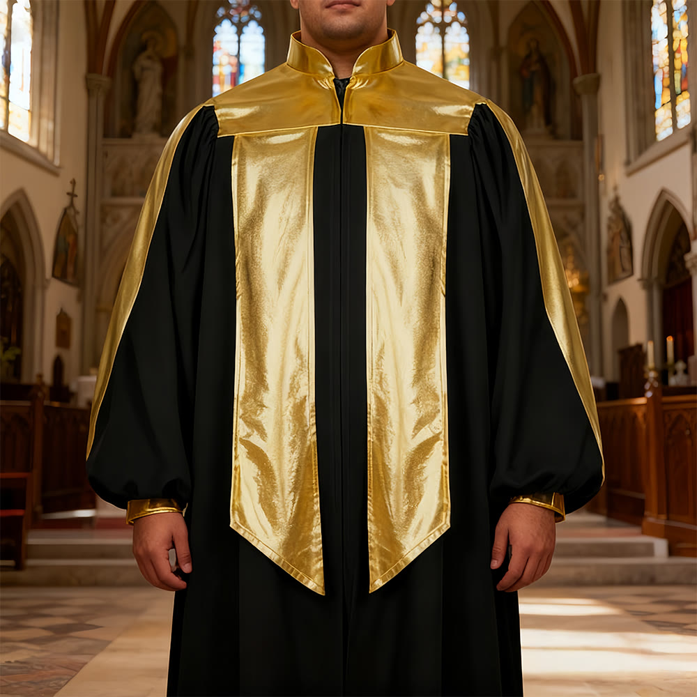 Bell Ringing Robe Christianartworkshop Golden-Embellished Clergy Robe in 7 Liturgical ...