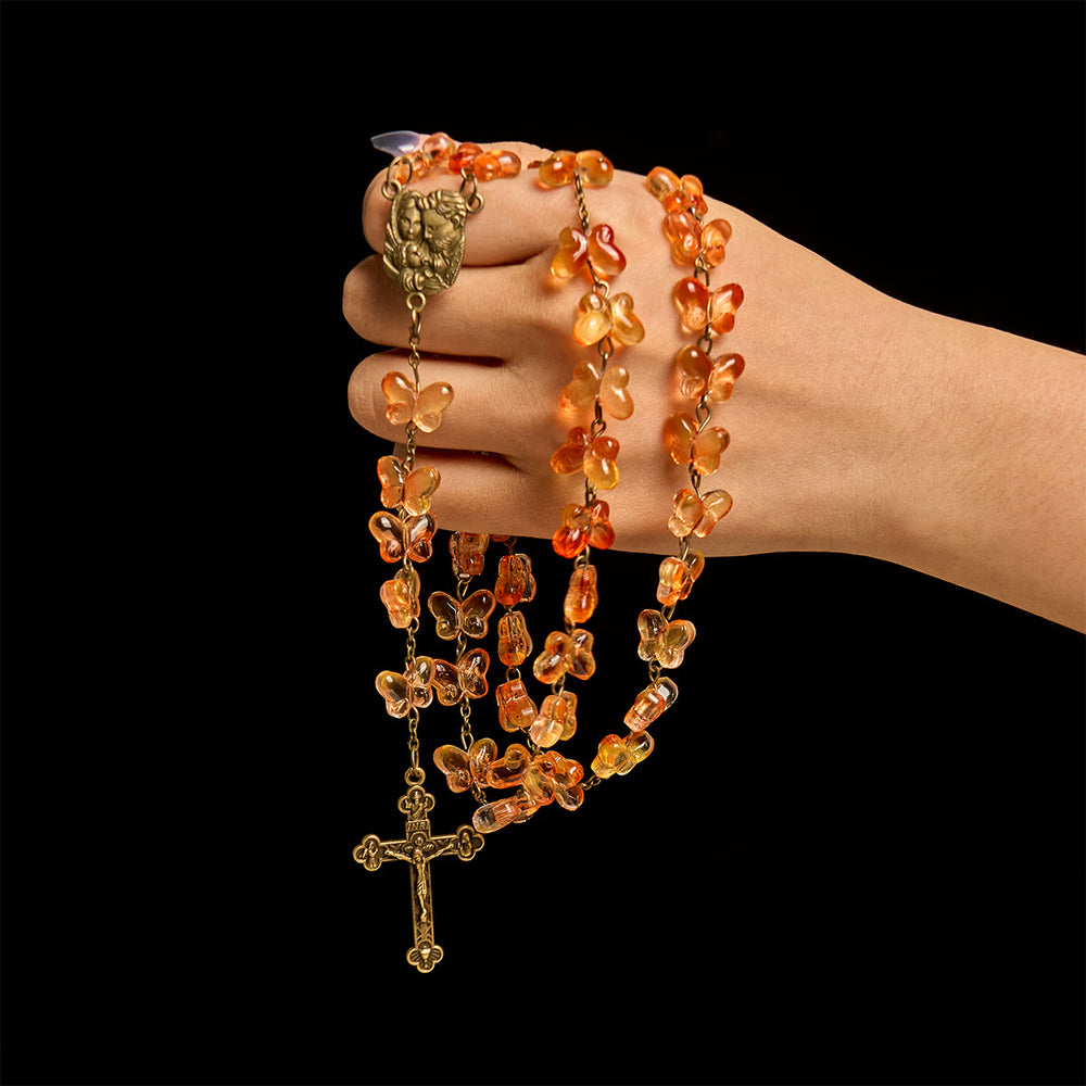 Christianartworkshop Thanksgiving Nature Ritual: Butterfly Rosary | Honoring God's Grace with the Beauty of Autumn - image 1