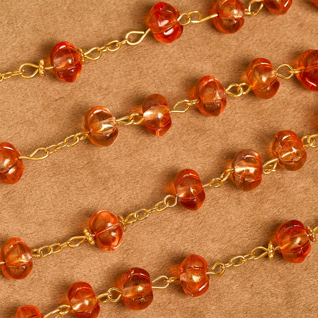 Christianartworkshop Thanksgiving Gift: Sacred Pumpkin Beads Rosary | Honoring God’s Grace in the Form of a Pumpkin - image 11