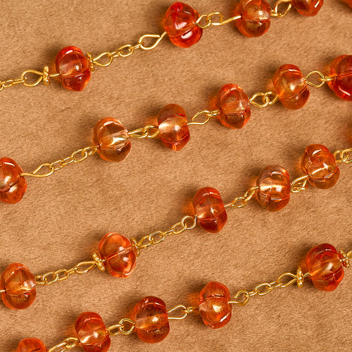 Christianartworkshop Thanksgiving Gift: Sacred Pumpkin Beads Rosary | Honoring God’s Grace in the Form of a Pumpkin - image 11
