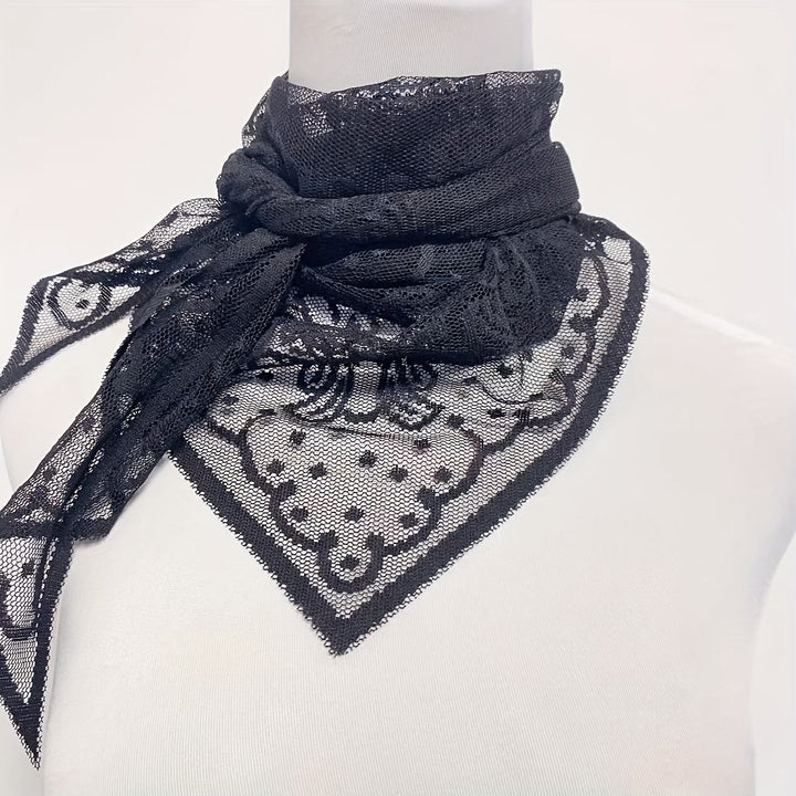 Christianartworkshop Sacred Grace Black and White Jerusalem Chapel Veil with Virgin and Child - image 3