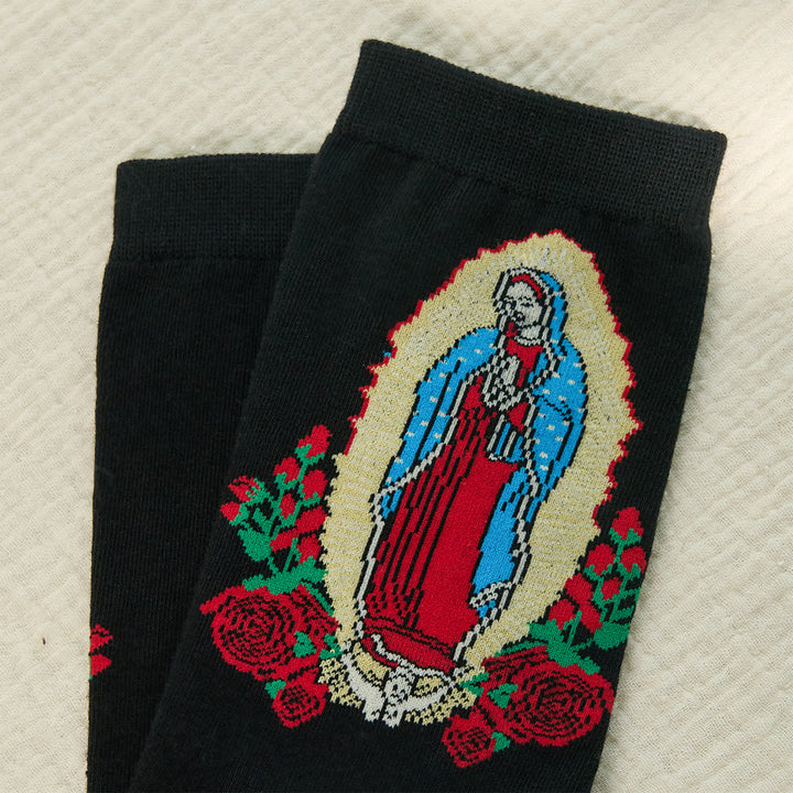 Christianartworkshop Faithful Our Lady of Guadalupe Unisex Socks Bringing Faith and Daily Blessings - image 2