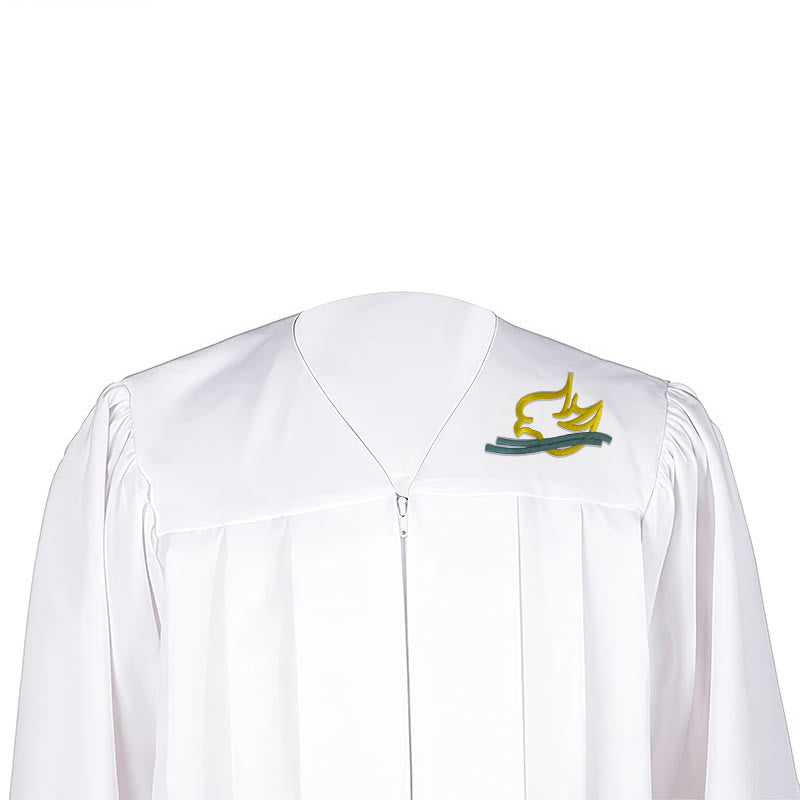 Christianartworkshop Dove of the Holy Spirit Clergy Robe in White: Embrace Purity and Divine Peace - image 4
