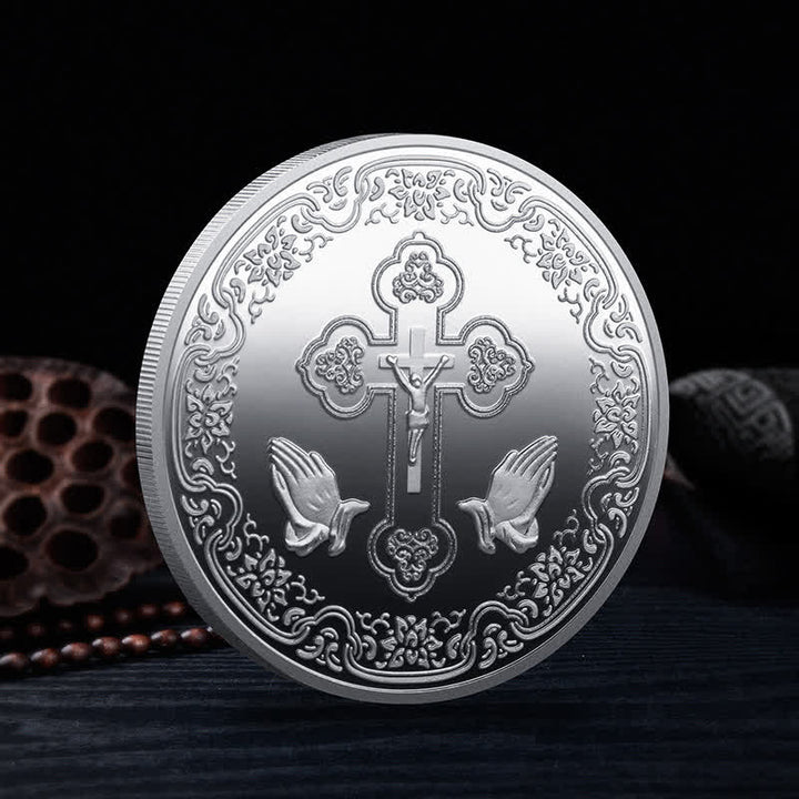 Classic Style the Jesus Crown of Thorns Protection Strengthen Connection Coin - image 2