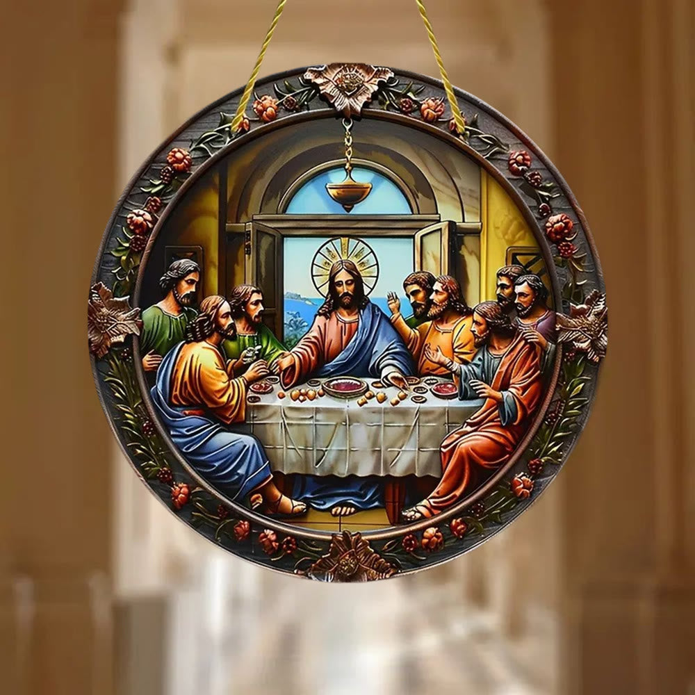Christianartworkshop Classic Colored Last Supper Jesus Hanging Ornaments - image 1