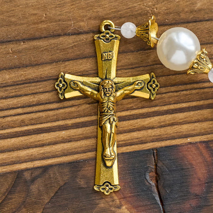 Christianartworkshop Holly Wreath Christmas Tricolor Beads Rosary: Celebrate the Holy Birth - image 9