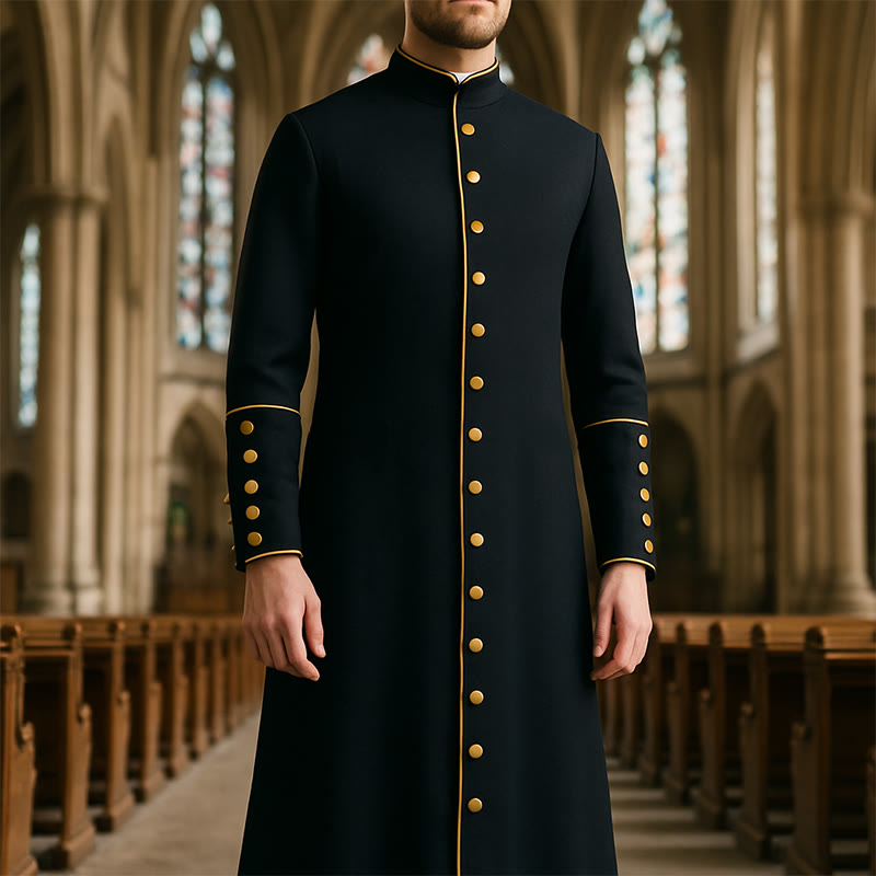 Christianartworkshop Classic Multicolor Cassock with Contrast Trim & Medieval Elegance - image 0