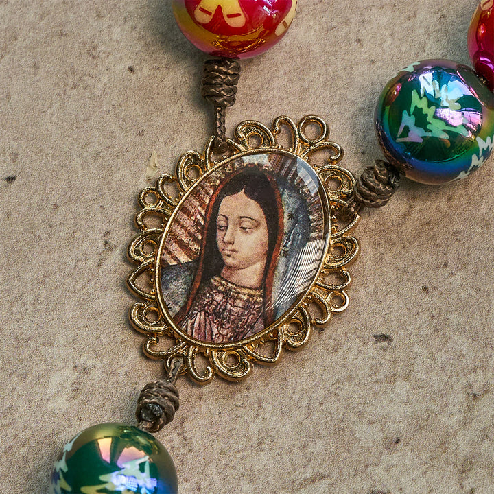 Christianartworkshop Christmas Devotion Red Green Holiday Beads Pocket Rosary: Pray anywhere, anytime - image 9