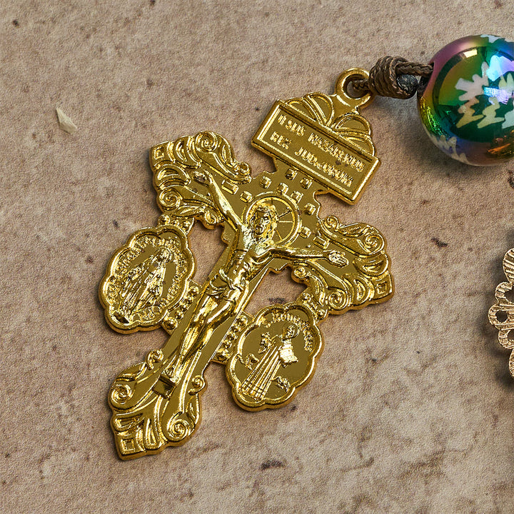 Christianartworkshop Christmas Devotion Red Green Holiday Beads Pocket Rosary: Pray anywhere, anytime - image 10