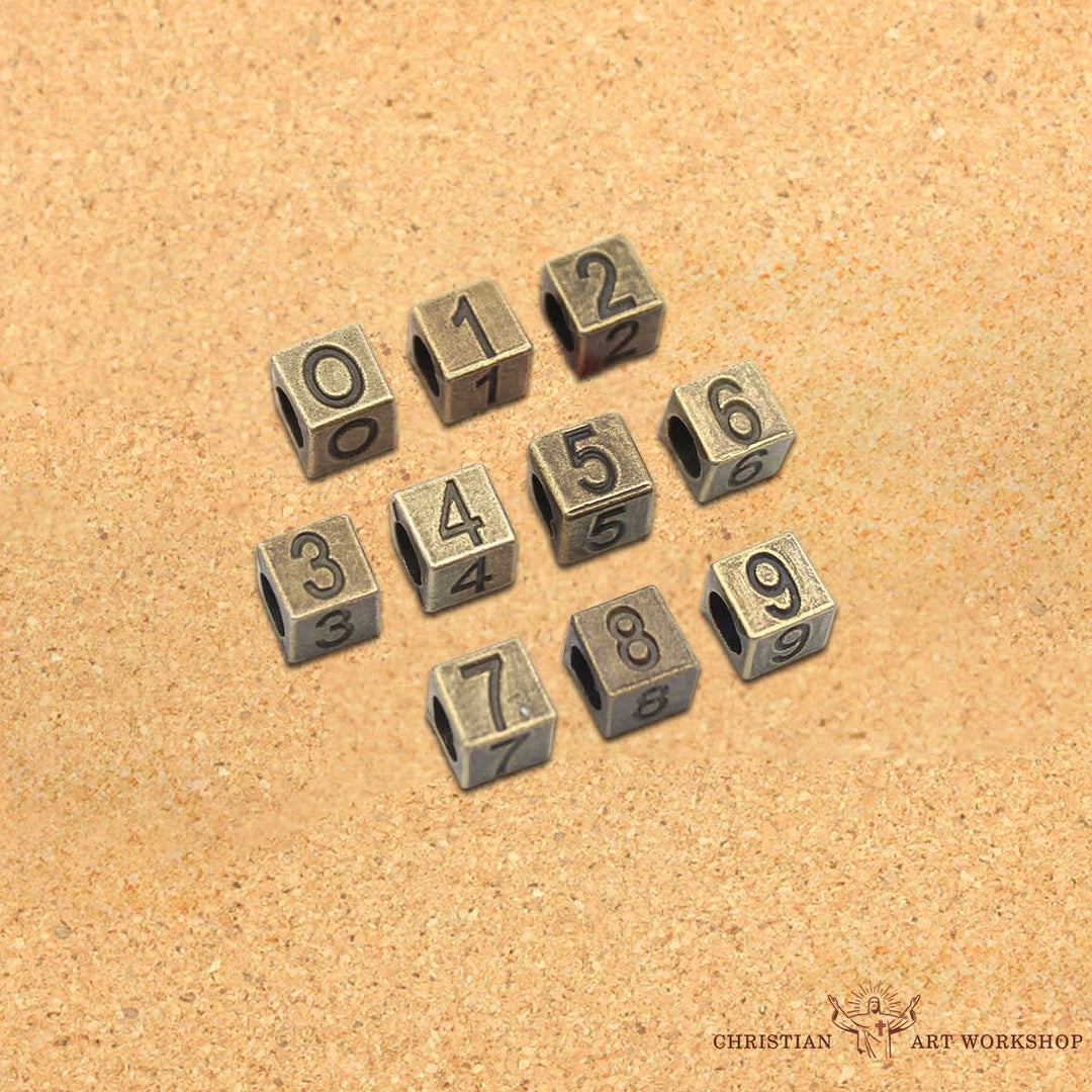 Christianartworkshop Military - Style Paracord Custom Rosary: Silver-Toned Beads & Brass JESUS - image 11