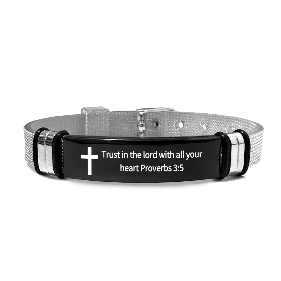Christianartworkshop Multi - Styled Motivational Cross Bracelet with Bible Verses - PVC 3:5 - image 33