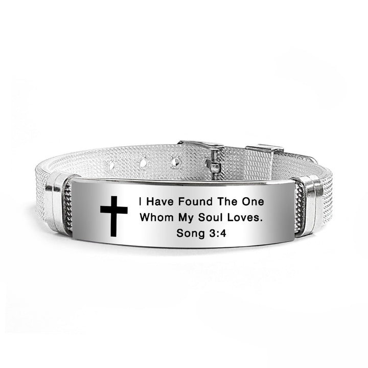 Christianartworkshop Multi - Styled Motivational Cross Bracelet with Bible Verses - Black PVC 3:4 - image 60