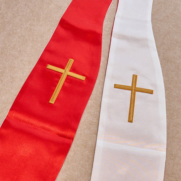 Christianartworkshop Red Gold Cross Blessing Set with Madonna & Scripture: Live in Grace - image 2