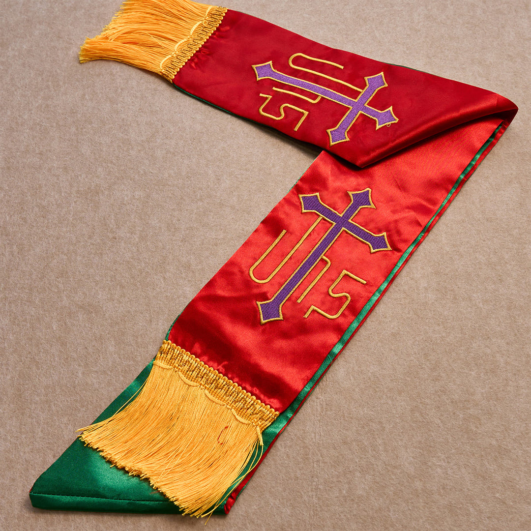 Blessing Roya Christianartworkshop Royal Cross Blessing Set in Liturgical Green for ...