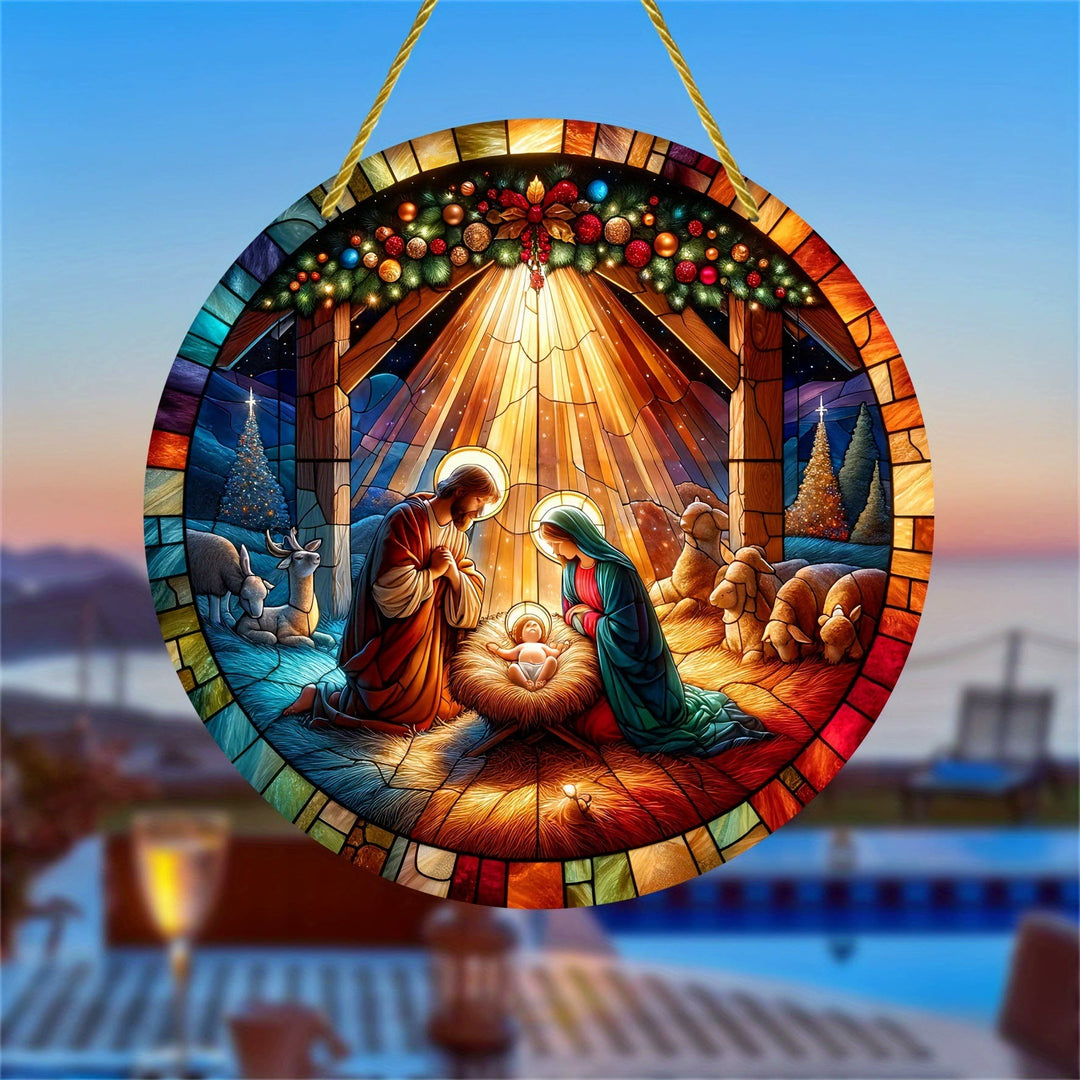 Christianartworkshop Light of tahe World Collection: Holy Family, Adoration & Blessing Scenes Hanging Ornaments - G - 7.87''/20cm - image 6