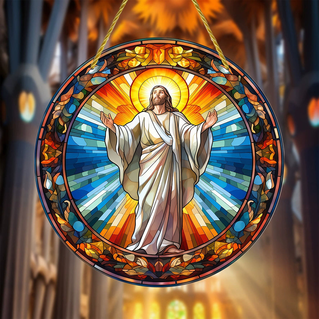 Christianartworkshop Light of tahe World Collection: Holy Family, Adoration & Blessing Scenes Hanging Ornaments - H - 7.87''/20cm - image 7