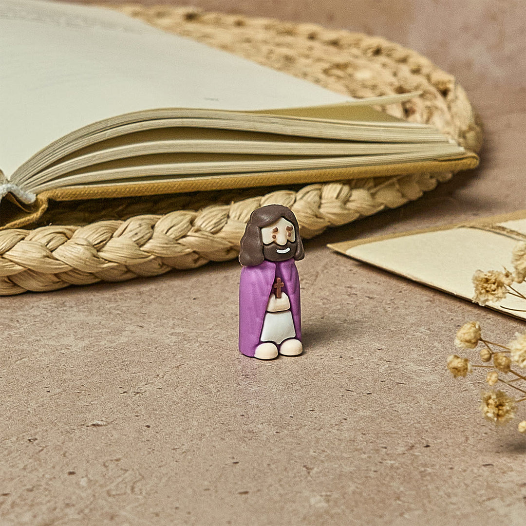 Christianartworkshop 8/16/24/32pcs Little Jesus Figurines in Eight Pastel & Bold Tones: Rainbow of Blessings - image 4