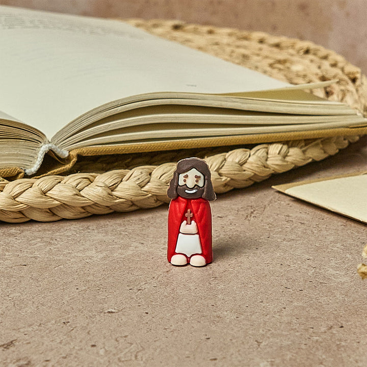 Christianartworkshop 8/16/24/32pcs Little Jesus Figurines in Eight Pastel & Bold Tones: Rainbow of Blessings - image 6