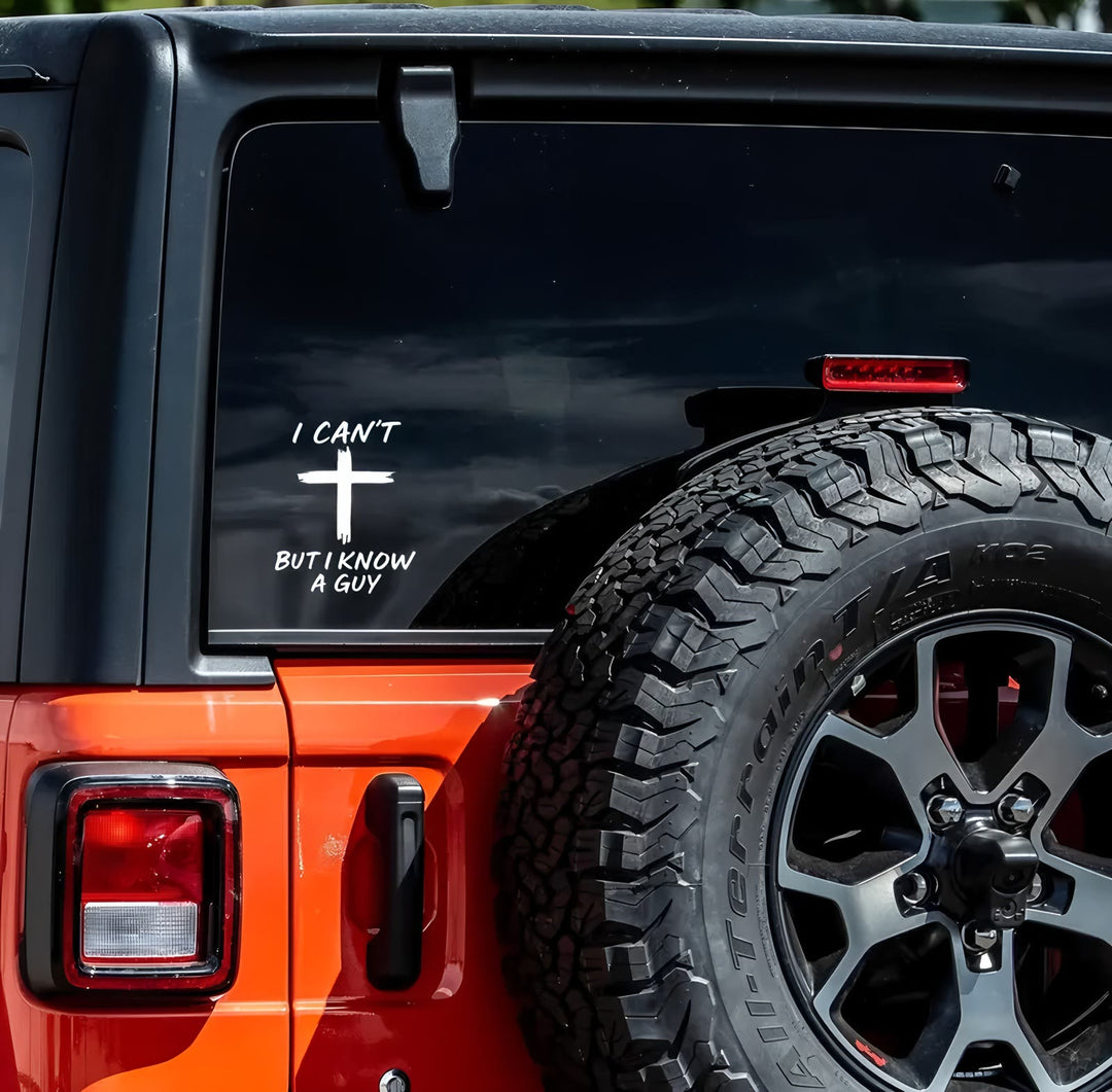 Christianartworkshop Know a Guy Cross Faith Sticker Decal for Laptops, Notebooks, Car Windows - image 10
