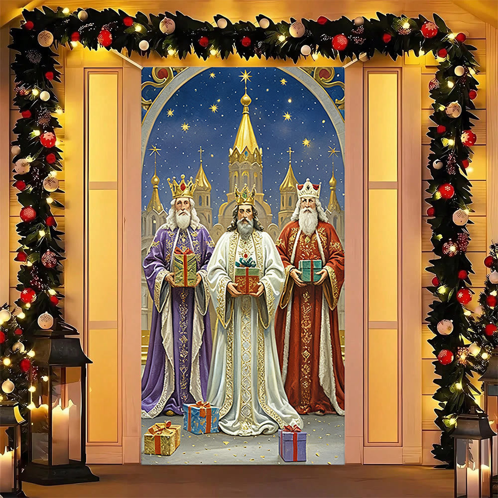 Christianartworkshop Three Kings Nativity Gift Door Curtain: Christmas Faith & Festive Blessing - image 4