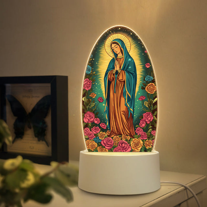 Christianartworkshop Artistic Virgin Devotion Nightlight: Diverse Styles & Sacred Meaning - B - image 1