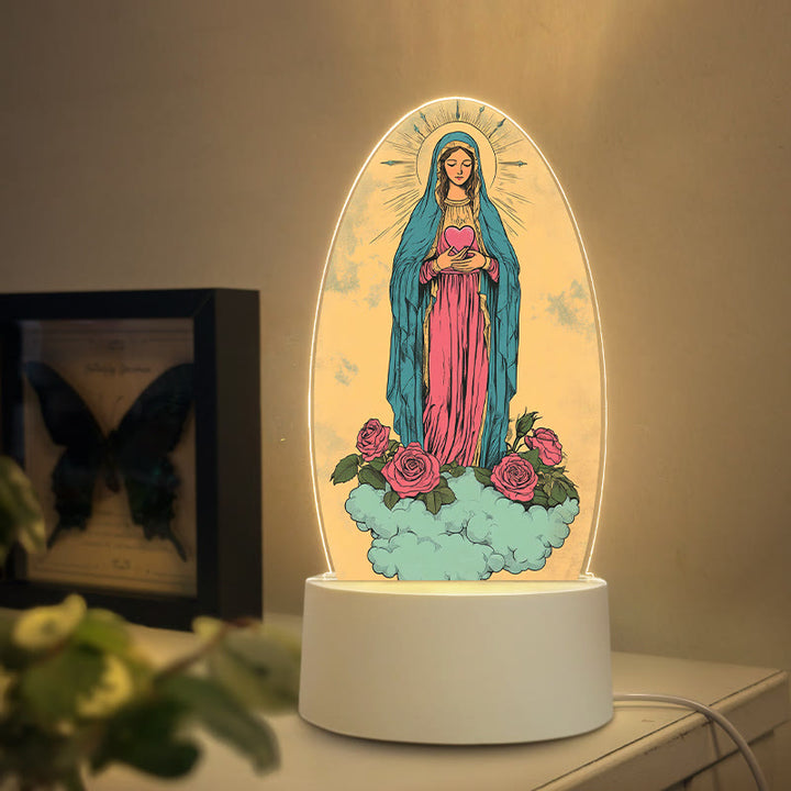 Christianartworkshop Artistic Virgin Devotion Nightlight: Diverse Styles & Sacred Meaning - C - image 2