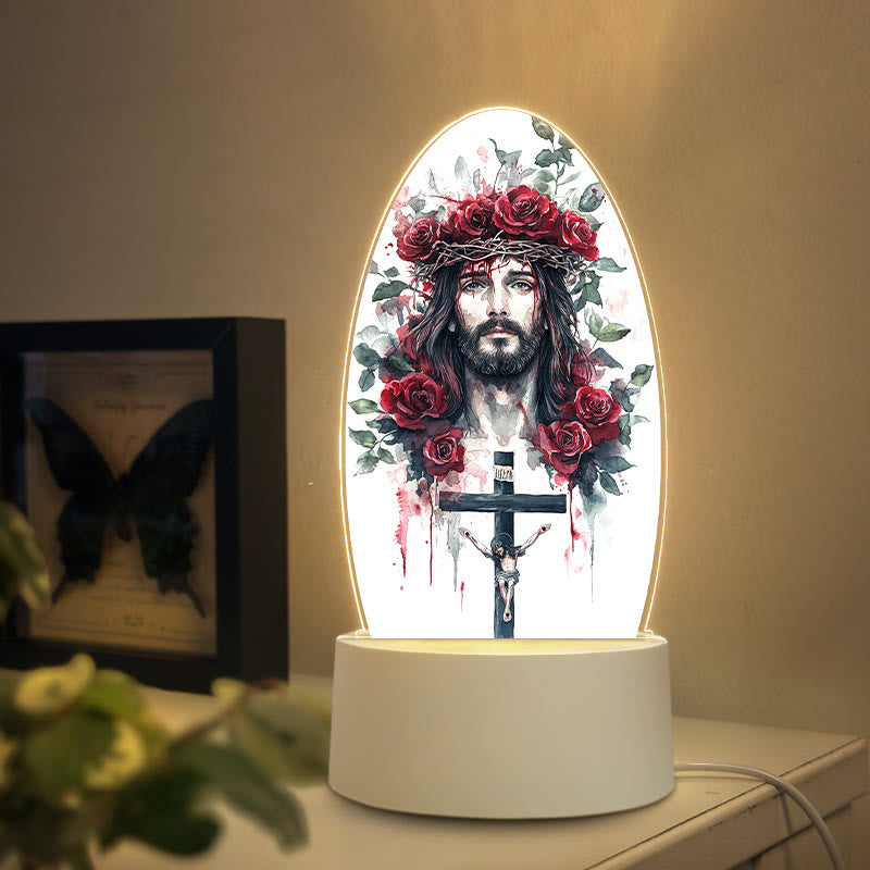 Christianartworkshop Diverse Jesus Imagery Nightlight: Faith Expression & Unique Gift - B - image 1