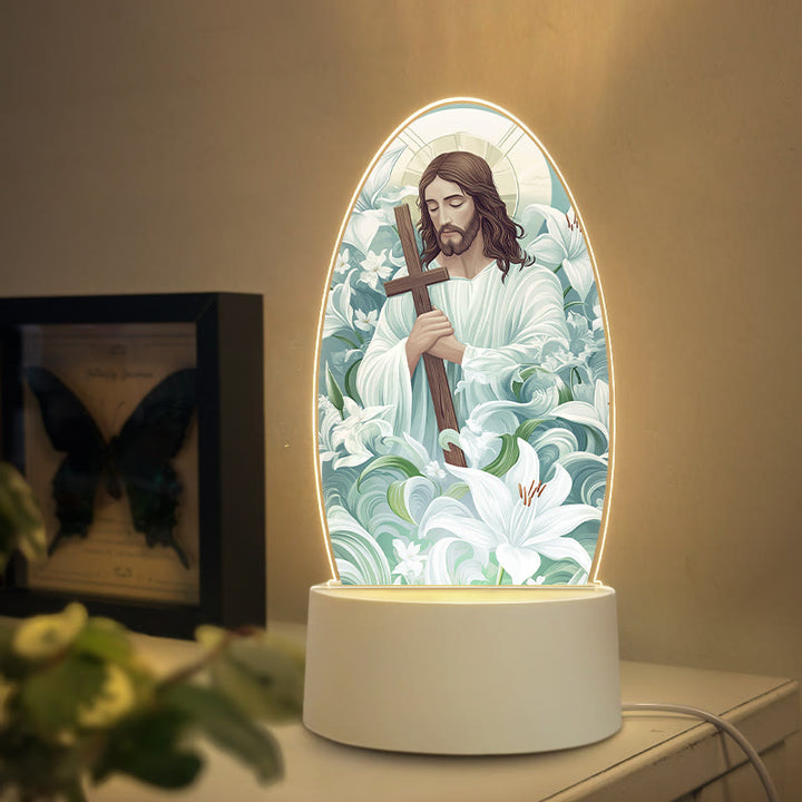 Christianartworkshop Diverse Jesus Imagery Nightlight: Faith Expression & Unique Gift - C - image 2