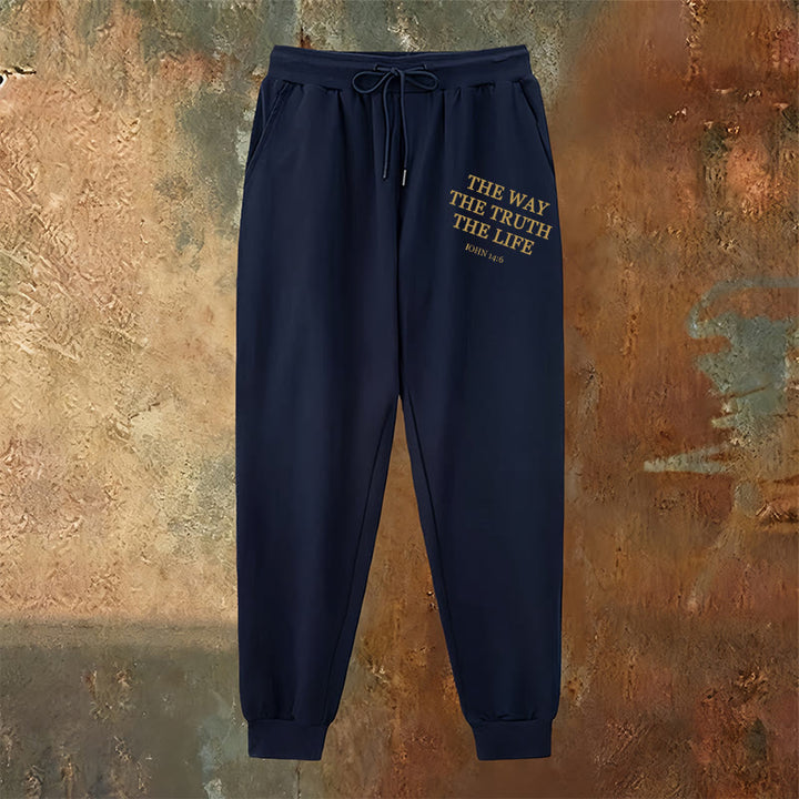Christianartworkshop Faith in Motion John 14:6 Quote Sweatpants: Walk the Promise - image 11