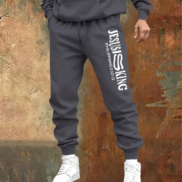 Christianartworkshop Worship & Street Jesus Is King Scripture Sweatpants: Kingdom Street Limited - image 13