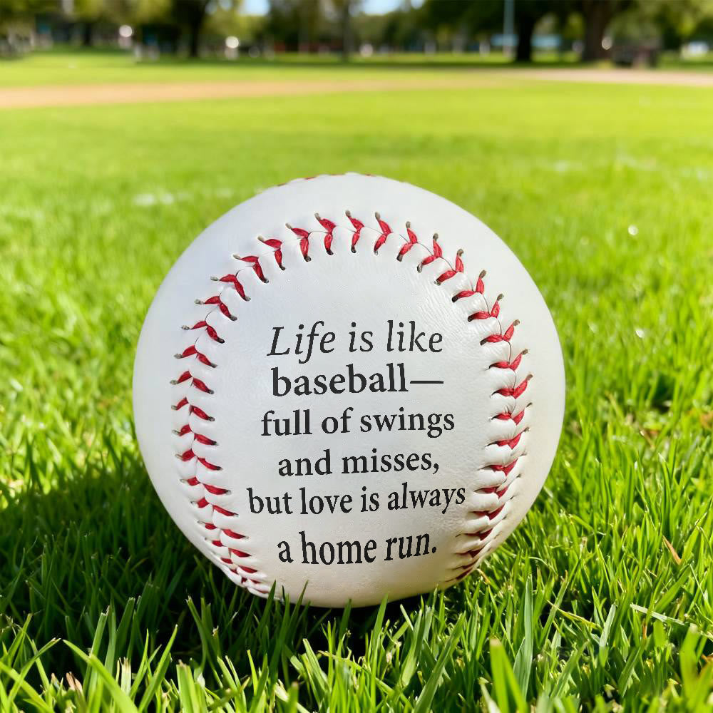 Christianartworkshop Spiritual Encouragement Baseball: Life's Swings & Misses, Love's Home Run Gift - image 4