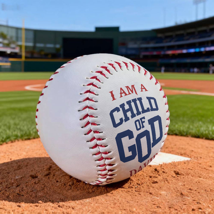 Christianartworkshop Everyday Faith Reminder Baseball: Child of God Proclamation for Play & Display - image 3